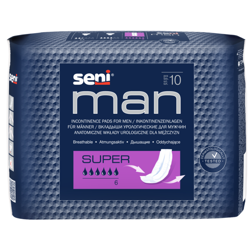Урологические прокладки/вкладыши Seni Man Super (10 шт)