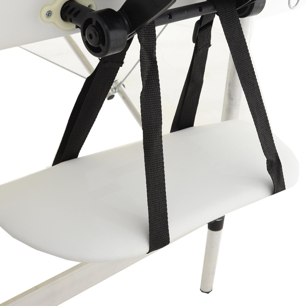 Массажный стол на Алюмин раме МосМедика (2х секц) JFAL01A (белый/фиолетовый)
