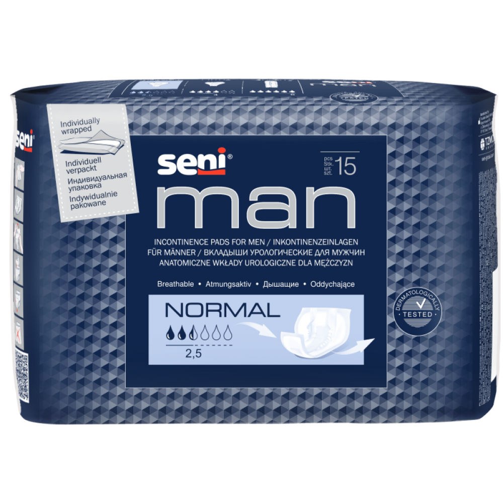 Урологические прокладки/вкладыши Seni Man Normal (15 шт)