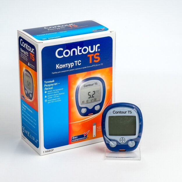 Глюкометр Contour TS для измерения уровня глюкозы в крови