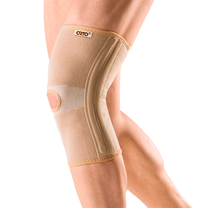 Бандаж ортопедический на коленный сустав с гибкими ребрами жесткости Orto 871 BKN