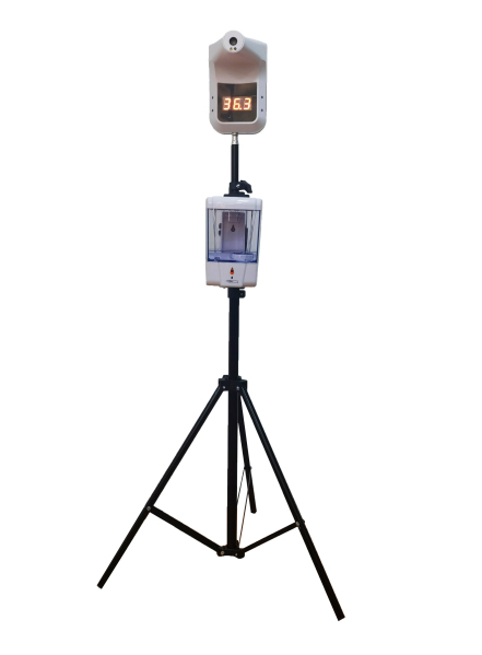 Стационарный термометр Aiqura-J02 + подставка и санитайзер