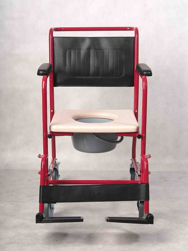 Е 0808 Кресло-туалет с санитарным устройством на колесах  KJT707 ERGOFORCE